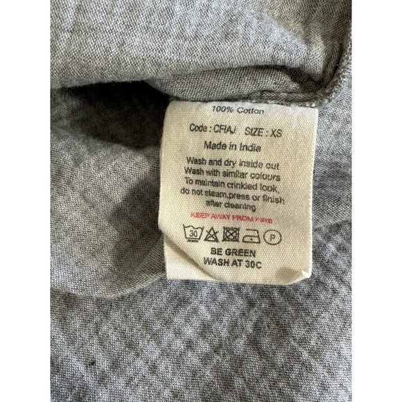TOAST Dress Midi Gauzy 100% Cotton Gray Size XS - Picture 8 of 11